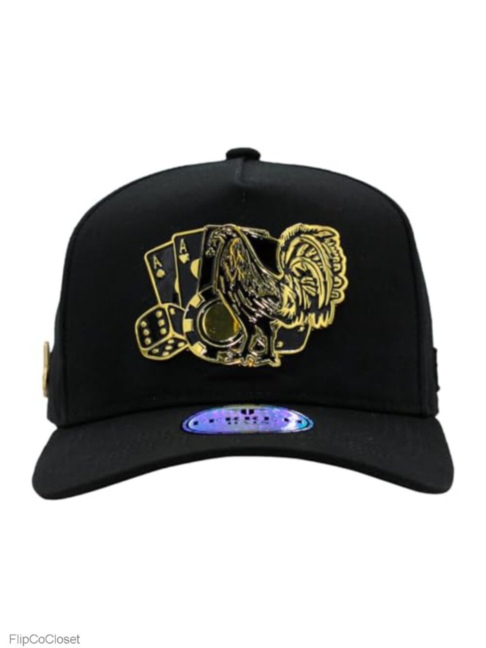 Premium Cotton Adjustable Snapback Baseball Cap - Rooster Embroidered